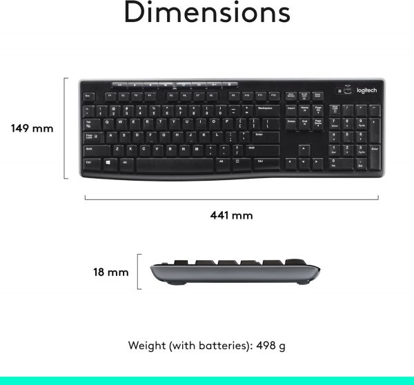 Logitech MK270 Wireless Keyboard and Mouse Combo for Windows... - Image 9