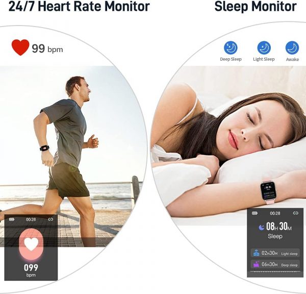 Smart Watch, Fitness Tracker 1.69" Touch Screen Fitness Watc... - Image 4
