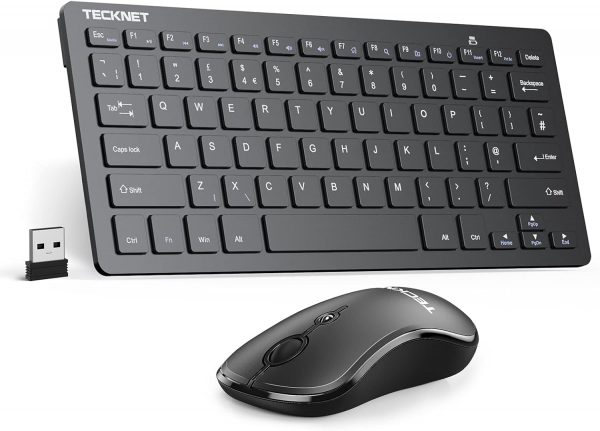 TECKNET Mini Wireless Keyboard and Mouse Set, 2.4G Cordless ... - Image 2