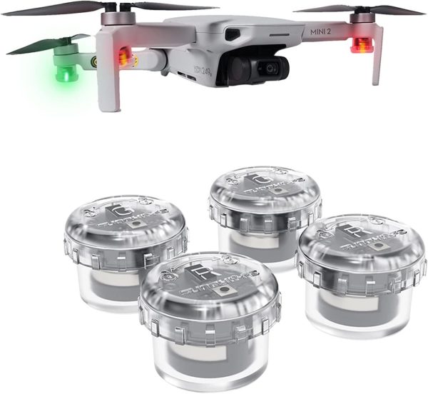 Mini 4K Drone Strobe Light,4Pcs Drone Night Flight for DJI N...