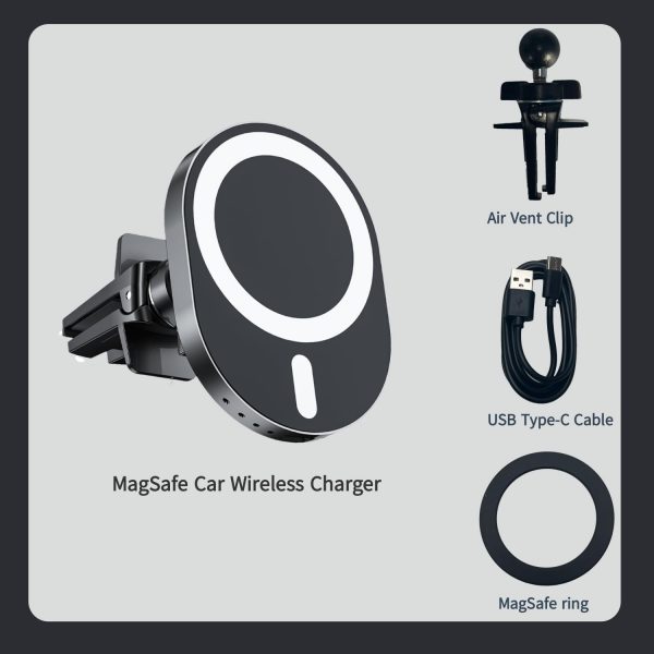 Magsafe Car Mount Charger [15W Fastest Charging Speed&16x St... - Image 9