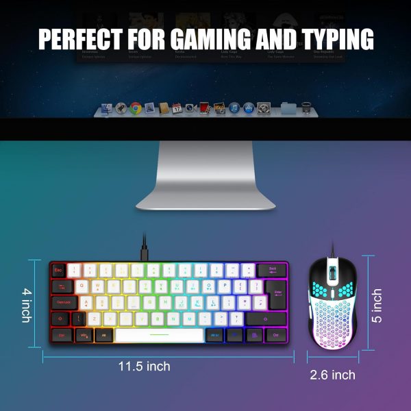 RedThunder 60% RGB Gaming Keyboard and Mouse Combo,UK Layout... - Image 6