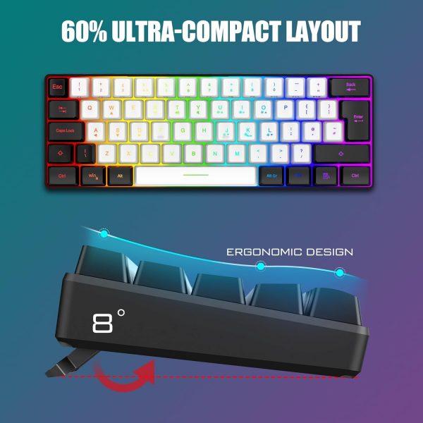 RedThunder 60% RGB Gaming Keyboard and Mouse Combo,UK Layout... - Image 7
