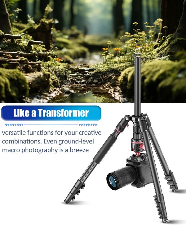 CAMBOFOTO 173cm Professional Camera Photography Tripod, Port... - Image 7