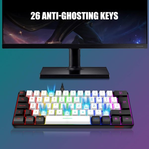RedThunder 60% RGB Gaming Keyboard and Mouse Combo,UK Layout... - Image 8