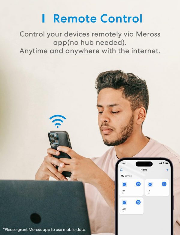 Meross Smart Plug with Energy Monitoring, Mini Smart WiFi Pl... - Image 5