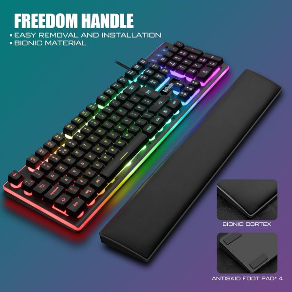 RedThunder K10 Wired Gaming Keyboard and Mouse Combo, UK Lay... - Image 5