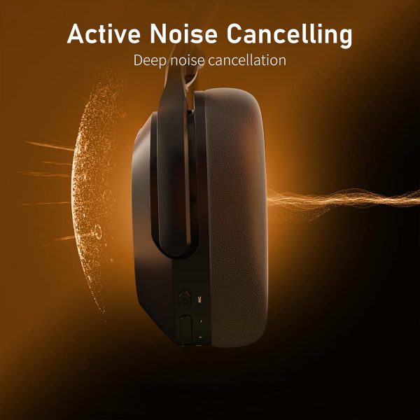 Rebocico Active Noise Cancelling Headphones, Wireless Blueto... - Image 3