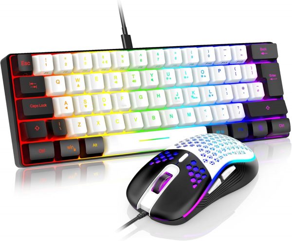 RedThunder 60% RGB Gaming Keyboard and Mouse Combo,UK Layout... - Image 2