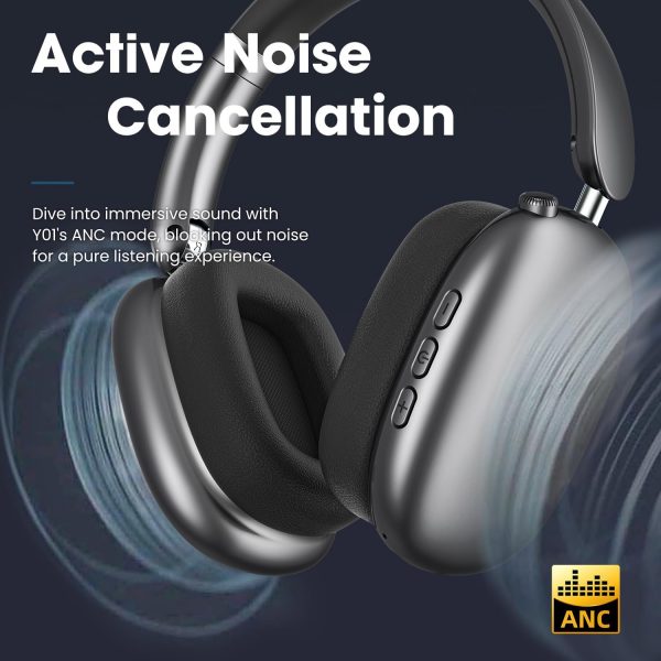 Wentronic Y01 Wireless Over Ear Headphones, Noise Canceling ... - Image 3
