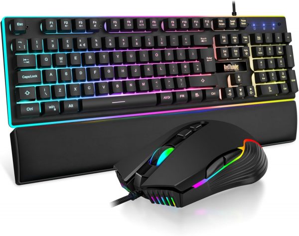 RedThunder K10 Wired Gaming Keyboard and Mouse Combo, UK Lay... - Image 2