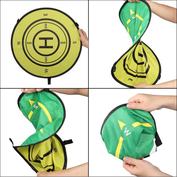 YAODHAOD Drone Landing Pad,54CM （21in）Universal Portable Lum... - Image 2