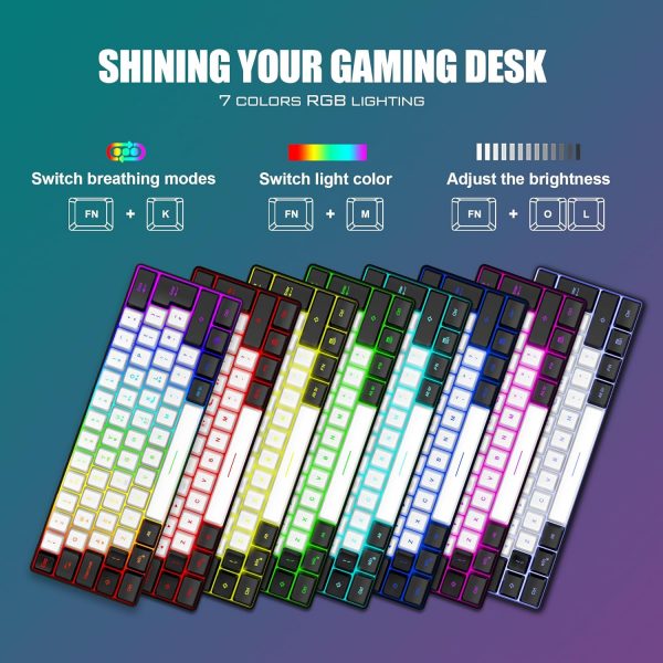 RedThunder 60% RGB Gaming Keyboard and Mouse Combo,UK Layout... - Image 4