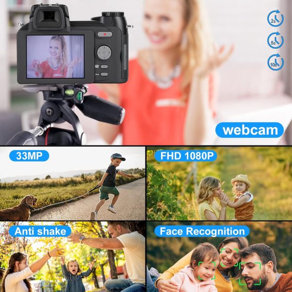 NBD Digital Camera 33MP DSLR Camera for Photography Beginner... - Image 6
