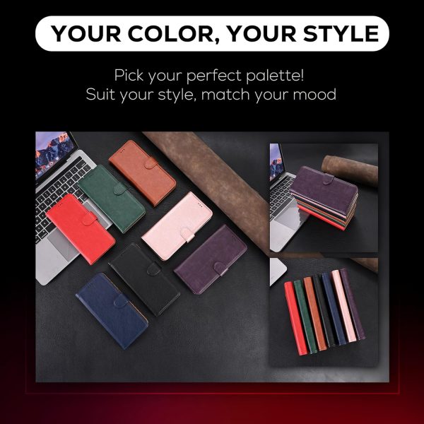Case Collection for Samsung A14 Phone Case - Leather Folio F... - Image 10