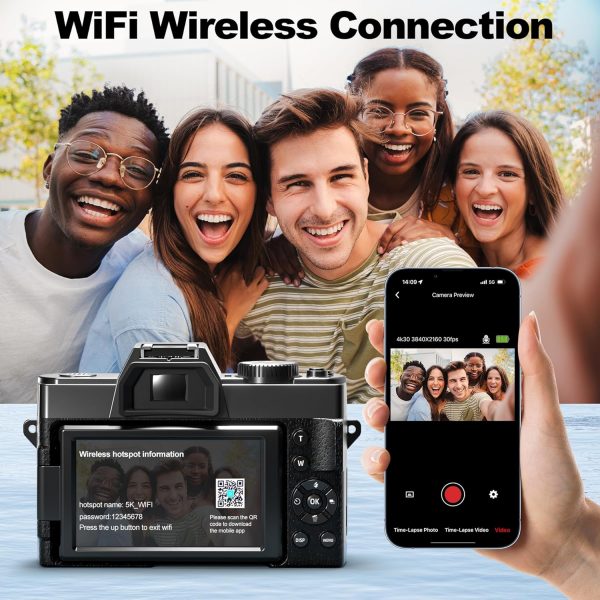 5K Digital Cameras for Photography，48MP/60FPS Video Camera f... - Image 8