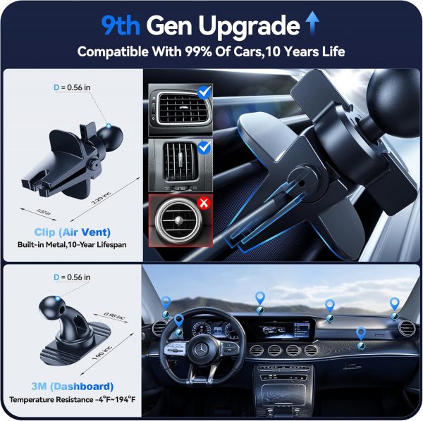 Auckly 15W for MagSafe Car Mount Charger, (3.81 lbf) Strong ... - Image 7