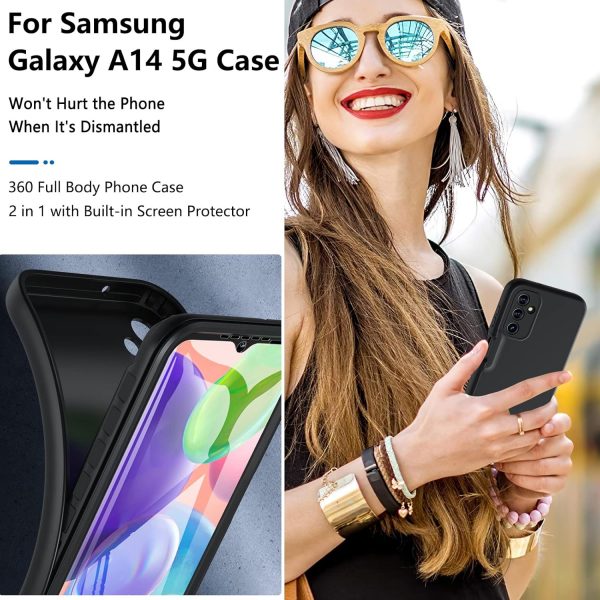 OWKEY Case for Samsung Galaxy A14 5G/4G with Built-in Screen... - Image 8