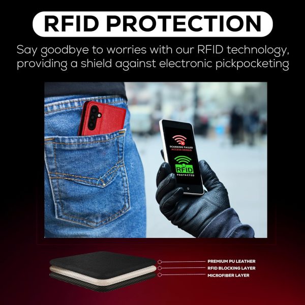 Case Collection for Samsung A14 Phone Case - Leather Folio F... - Image 4