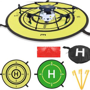 YAODHAOD Drone Landing Pad,54CM （21in）Universal Portable Lum…