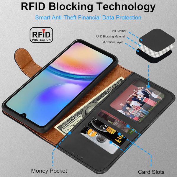 iCatchy for Samsung Galaxy A05S Case Leather Wallet Book Fli... - Image 4