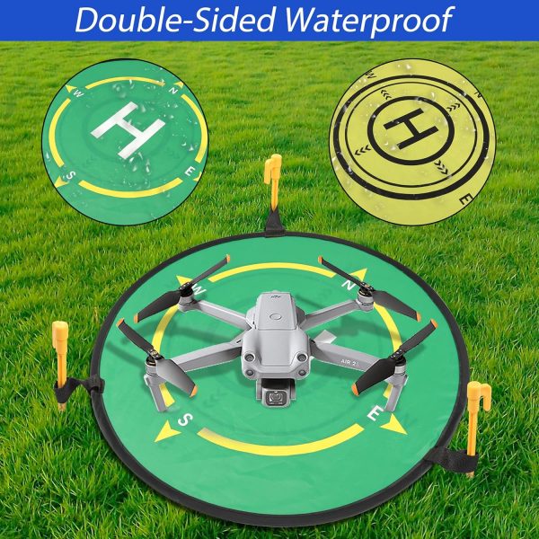 YAODHAOD Drone Landing Pad,54CM （21in）Universal Portable Lum... - Image 5