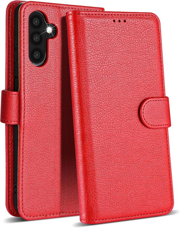 Case Collection for Samsung A14 Phone Case - Leather Folio F... - Image 2