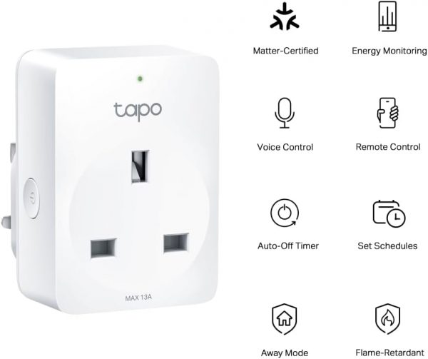 Tapo P110M Smart Plug, WiFi Plug, Energy Monitoring, Electri... - Image 3