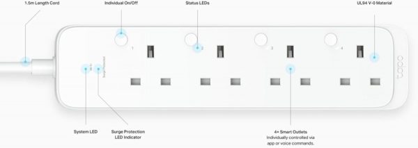 Tapo P304M Smart Plug Power Strip, Energy Monitoring, MATTER... - Image 4