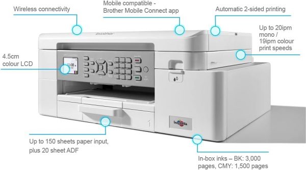 BROTHER MFC-J4340DW Wireless Colour Inkjet Printer | 4-in-1 ... - Image 6