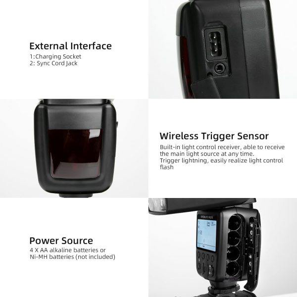 PHOTOOLEX LCD Flash Speedlite for Canon Nikon Sony Panasonic... - Image 4