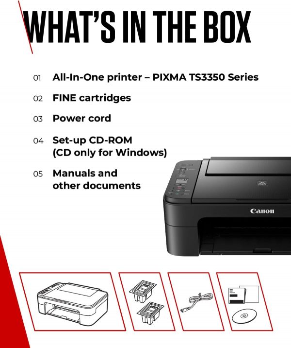 Canon PIXMA TS3350 Series - All-in-One Printers for Home Use... - Image 8