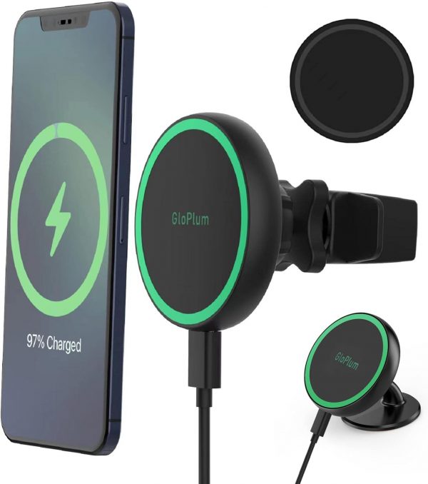 15W Wireless Car Charger, Fast Charging, Compatible with mag... - Image 2