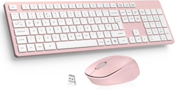 LeadsaiL Wireless Keyboard and Mouse Set, 2.4GHz USB Compute... - Image 2