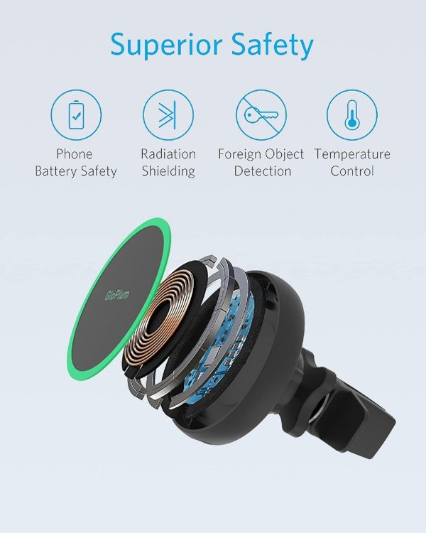 15W Wireless Car Charger, Fast Charging, Compatible with mag... - Image 10