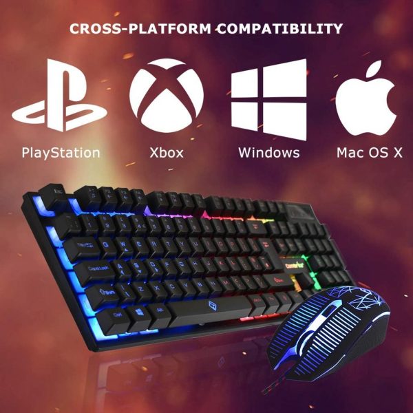 Combrite Raptor Gaming Keyboard And Mouse Set With Large Mou... - Image 7