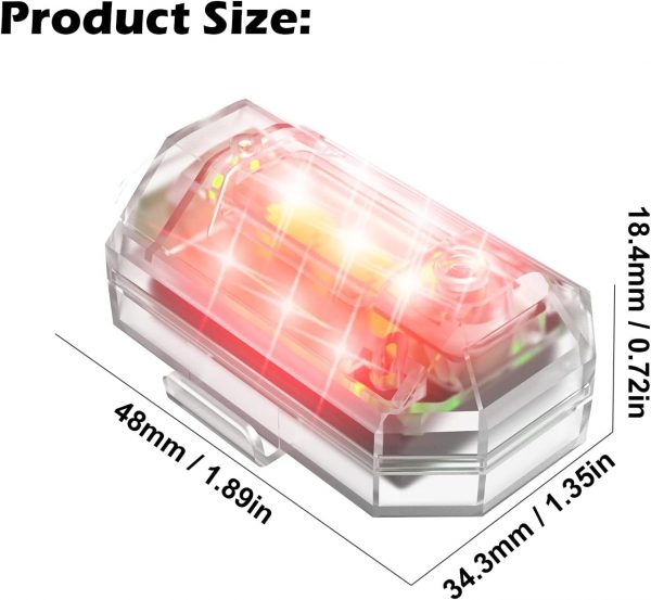 Craznick 2 Pack Drone Strobe Light with Remote Control for D... - Image 8