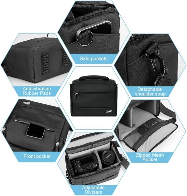 ATHEM DSLR Camera Bag, Waterproof Shockproof Single Camera S... - Image 5