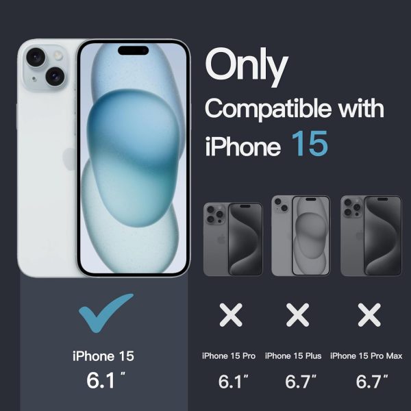 JETech Case for iPhone 15 6.1-Inch, Non-Yellowing Shockproof... - Image 3
