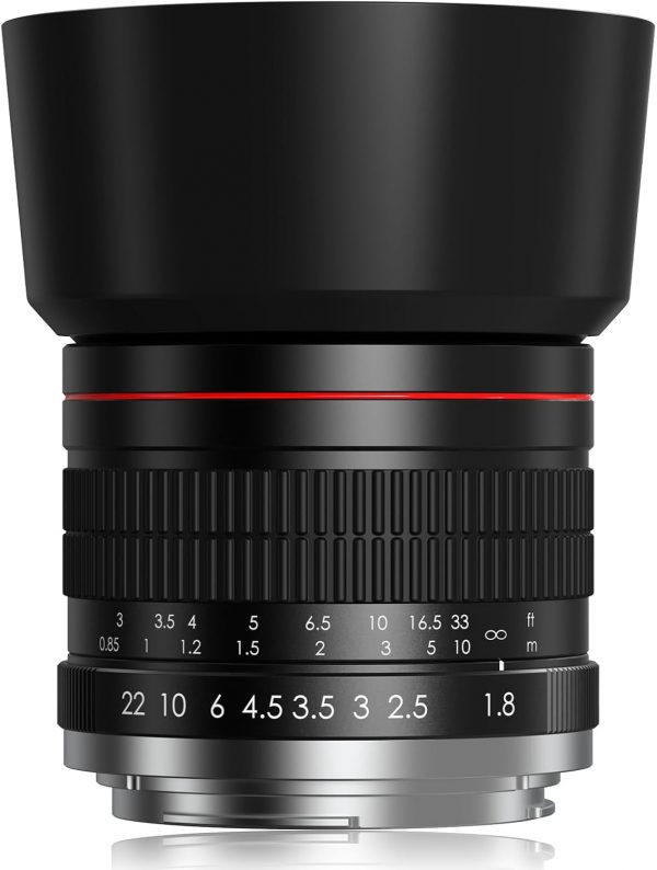 Lightdow EF 85mm F1.8 Manual Focus Lens for Canon EF/EF-S Mo... - Image 2