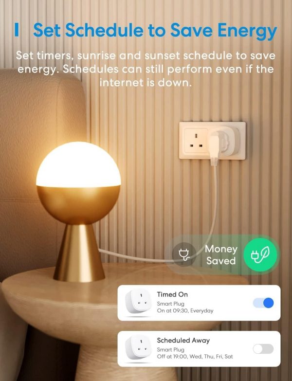 meross WiFi Smart Plug, Wireless Remote Control Timer Switch... - Image 4