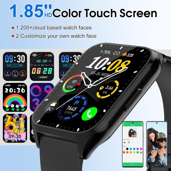 DUSONLAP Smart Watch for Men Women (Answer/Make Calls), 1.85... - Image 4