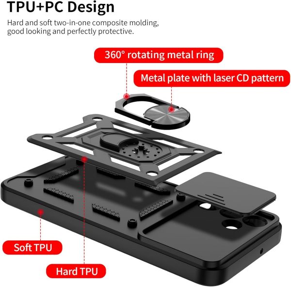 Guisessy Phone Case for Samsung Galaxy A16 5G Case with Ring... - Image 7