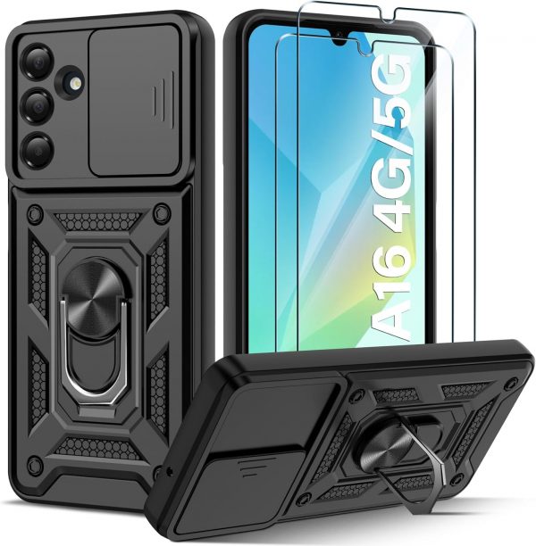 Guisessy Phone Case for Samsung Galaxy A16 5G Case with Ring... - Image 2
