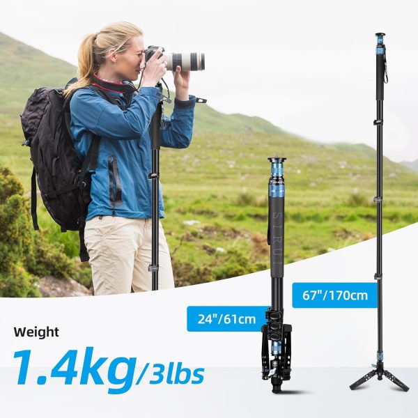 SIRUI AM-404FL Camera Monopod with Feet for Photography, 190... - Image 9