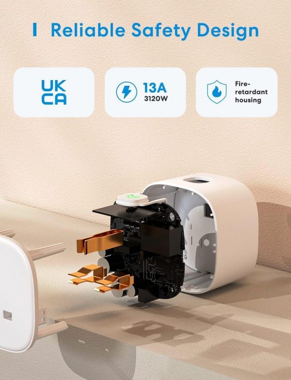 meross WiFi Smart Plug, Wireless Remote Control Timer Switch... - Image 9