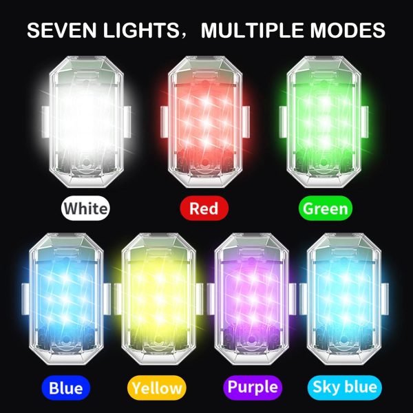 Craznick 2 Pack Drone Strobe Light with Remote Control for D... - Image 2