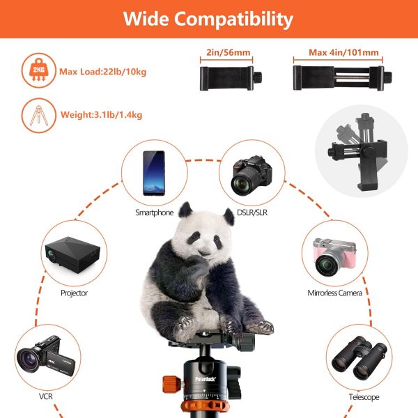 Polarduck Camera Tripod Phone Tripod Stand: Professional Tra... - Image 5