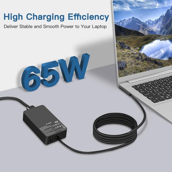 65W Surface Pro Charger,Microsoft Surface Laptop Compatible ... - Image 6
