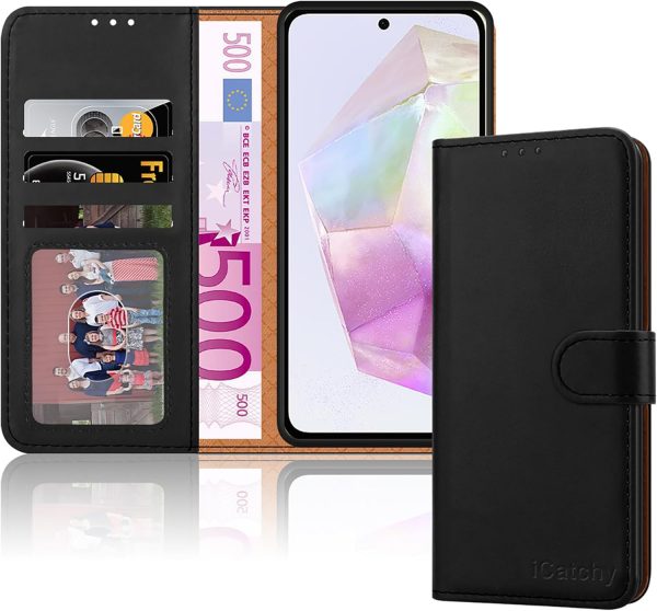 iCatchy for Samsung Galaxy A35 Case Leather Wallet Book Flip... - Image 8